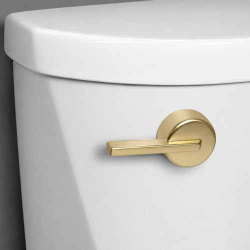 Korky Strongarm Metal Toilet Handle & Lever Brushed Gold - Fits All Toilets