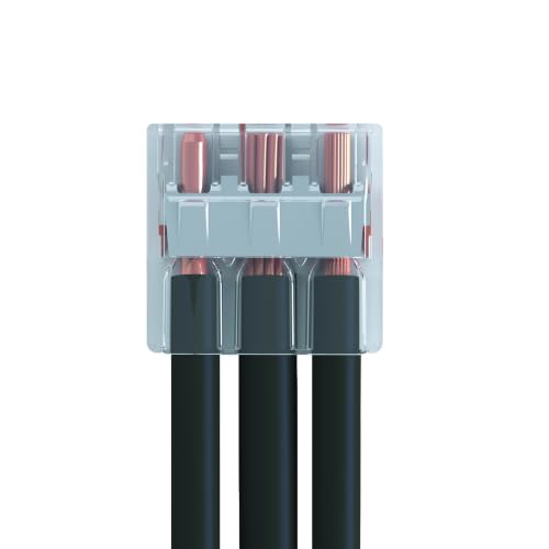 WAGO WALL-Nuts Pushwire Splicing Connectors 6-Conductor Gray Box of 50