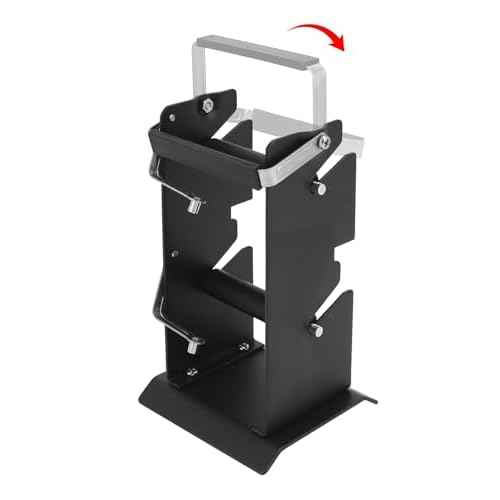 QWORK 2 Pack Dual Solder Dispenser Reel Solder Reel Stand, Adjustable Roll Holder Reel Dispenser, Spool Feeder Welding Tool