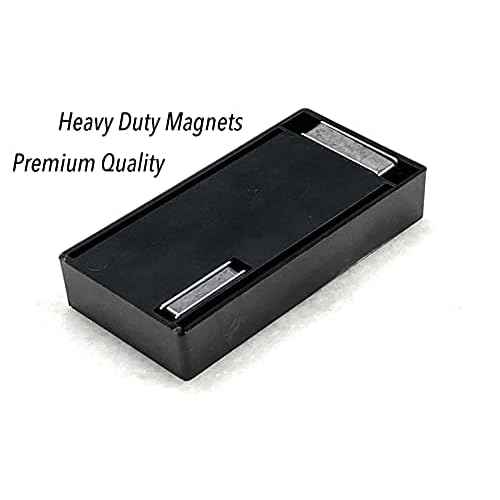 2 Hide A Key Magnetic Under Car Spare Key Holder So You Never Locked Out of Home Shed RV Boat Truck Office Storage Large ABS Case Key Hider Small Valubles Premium Magnet By ALAZCO