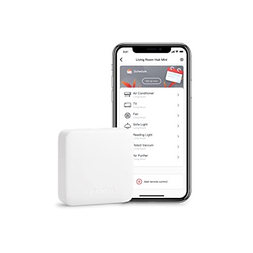SwitchBot Hub Mini Smart IR Remote Control - White, Wi-Fi 2.4GHz Compatible