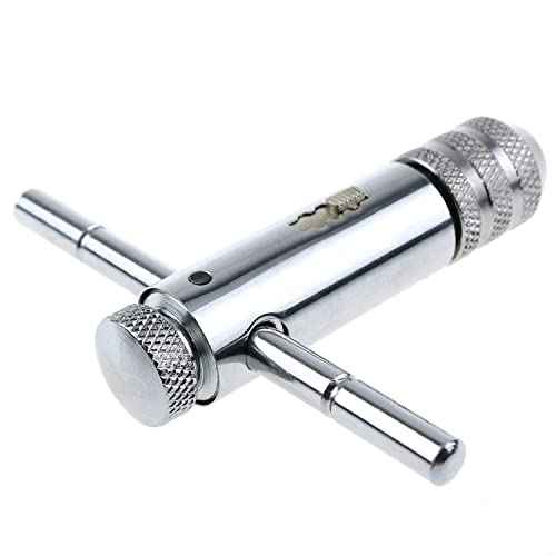 T-Handle Tap Wrench E-outstanding M3-M8 Adjustable Silver T-Handle Ratchet Drill America - DWTD338R 1/16-1/4" Ratcheting DWT Series