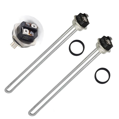 DROMIX 2PC 4500W 240V Water Heater Elements Screw-In High Watt Density Copper
