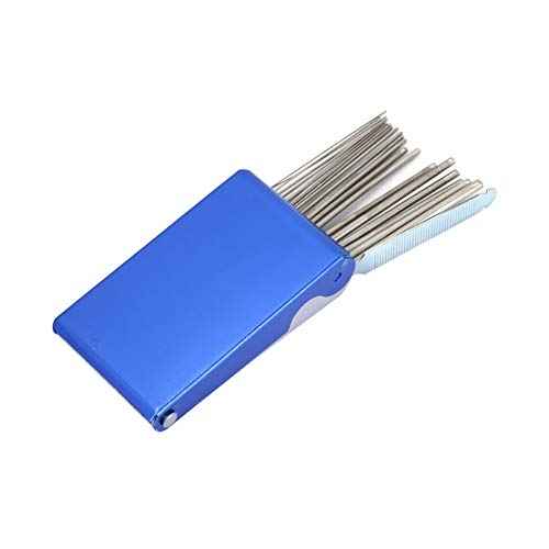 21-Piece Stainless Steel Welding Soldering Tip Cleaner with File for Soldering and Welding - 3 x 5.1in Cutting Tip Nozzle