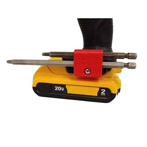 Long Bit Magnetic Holder for Craftsman V20, Securely Holds Long and Short Bits - Galactic Gadgets (Red)