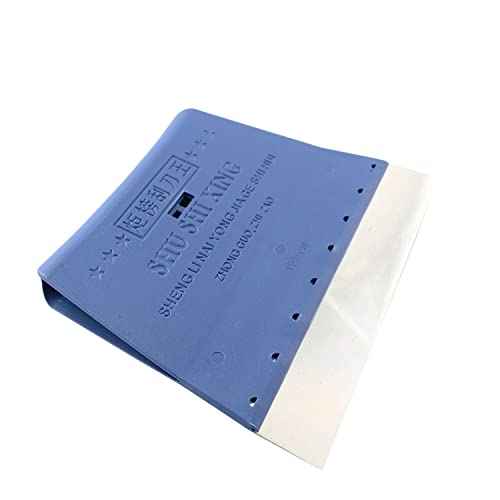 Stainless Steel Solder Paste Scraper 155mm Flat Squeegee Scraping Board for Grinding and Polishing, Blue