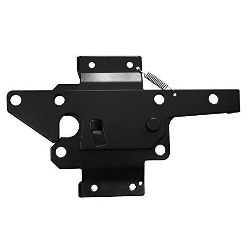 SANKINS Heavy-Duty Self-Locking Gate Latch Black for Wood & Metal Gates