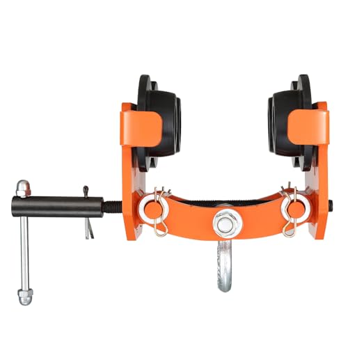 VEVOR Manual Trolley, 4400 lbs/2 Ton Load Capacity, Push Beam Trolley with Dual Wheels, Adjustable for I-Beam Flange Width 2.8" to 6.7", Heavy Duty Alloy Steel Garage Hoist for Straight Curved I Beam