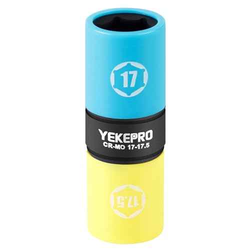 1/2-Inch Drive 17mm x 17.5mm Flip Lug Nut Socket, 1PC