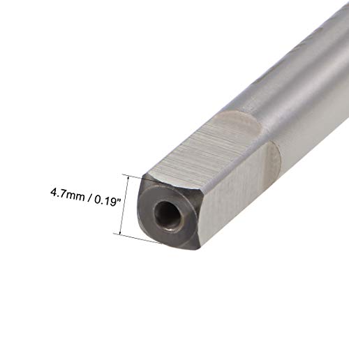 uxcell Metric Thread Tap M8 x 1.25 H2 100mm Extra Long Straight Flute Screw Thread Milling Machine Taps Threading Tapping Repair Tool