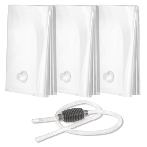 3 Pack 40 Gallon Foldable Water Storage Bladders Reusable Emergency Water Bags