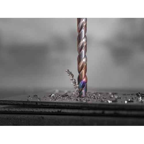 Diablo Metal Demon Drill Bit with Thermal Shield Protective Coating for Mild, Hardened and Stainless Steel - 4" Length, 1/4" Dia., 3-Flats Shank - DMD14JP1