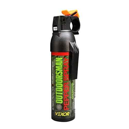 VEXOR Outdoorsman 9.2 oz. Pepper Spray 25-Foot Range for Ultimate Protection from Zarc