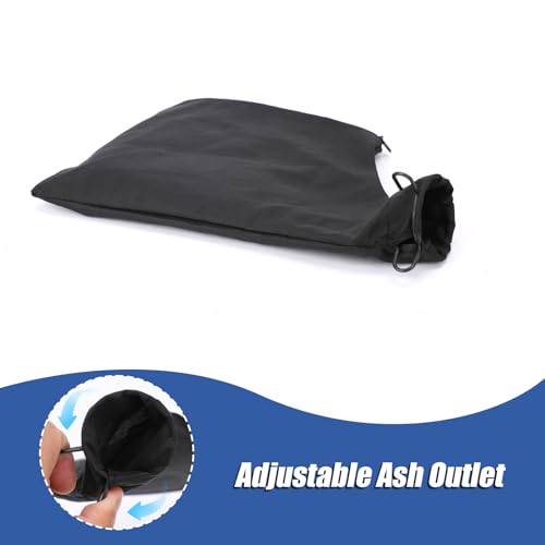 4Pcs Black Dust Collection Bag for Miter Saw Table Saw Miter Saw Dust Bag Black Dust Collection Bag 255 Model with Zipper and Wired Adjustable Stand Dust Bag or Miter Saw, Tank Belt Sander, Edge Plane