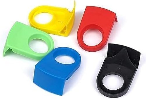 5 Pcs Random Colors Beer Snap Plastic Drinking Clips, Bar Mini Beer Bottle Holder Clips, Home Kitchen Birthday Party Bar Mini Beer Bottle Holder Clips, Wine Cocktail Goblet Glass Cup Edge Snap