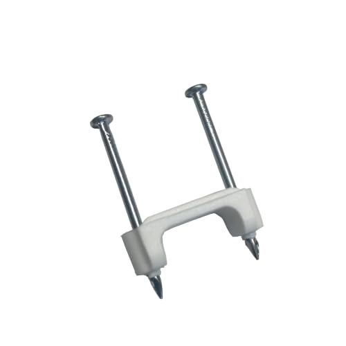 Gardner Bender PS-225J Plastic Staples ½ Inch, 225 Pack for Romex & NM Cable