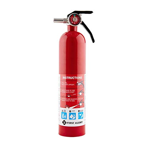First Alert 1-A:10-B:C Home Fire Extinguisher Pack - UL Rated, Refillable