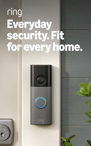 Ring Battery Doorbell 2K with Wide-Angle Video, 6x Zoom, Two-Way Talk, Built-In Battery - Speckled Gray, Doorbell Only (Variation)