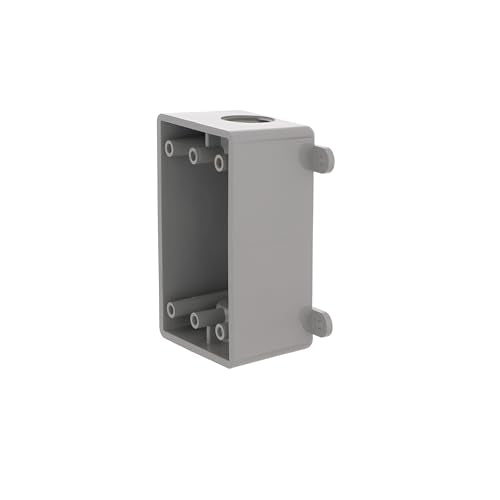 BELL 1-Gang Weatherproof Electrical Box Gray 2 in. with Threaded Outlets