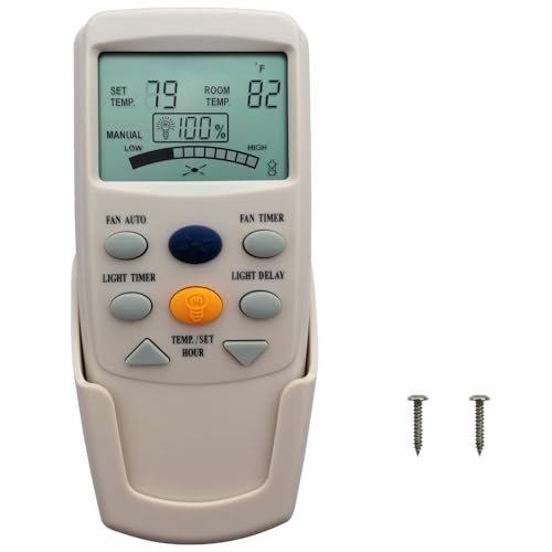 CENMING Replacement Remote for Hampton Bay FAN-9T FAN TIMER 3-Speed LCD No Light Dimmer