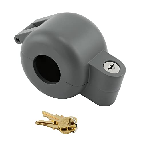 Gray PRIME-LINE Door Knob Lock-Out Device Keyed Alike Diecast Security Blocker