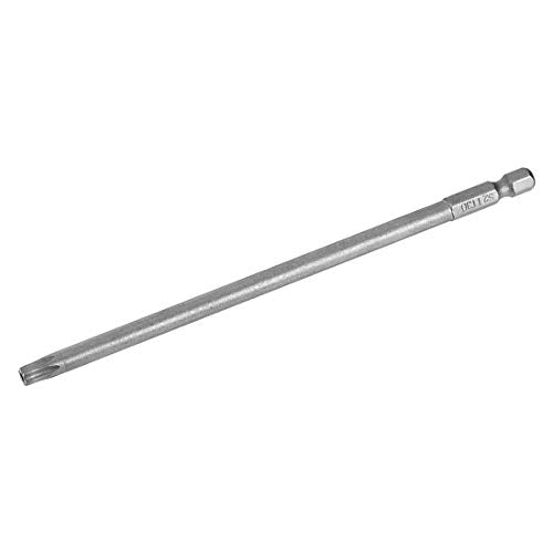 uxcell T30 Magnetic Torx Screwdriver Bits, 1/4 Inch Hex Shank 5.9-inch Length S2 Security Tamper Proof Screw Driver Kit Tools