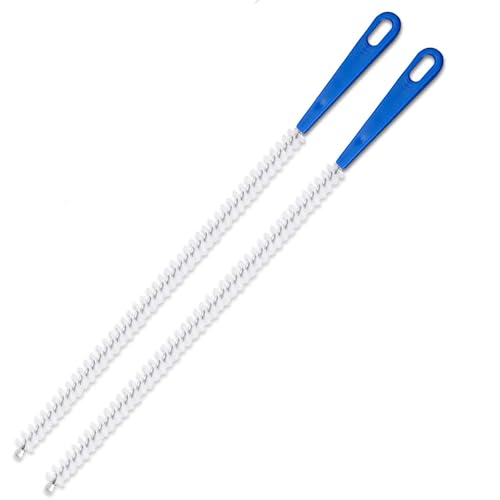 Drain Cleaning Brush 2 Pack, 23.6-Inch Clog Remover for Sinks & Pipes