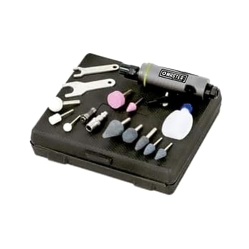 Master Mechanic Pneumatic Straight Die Grinder Kit 1/4-Inch Collet, Variable Speed