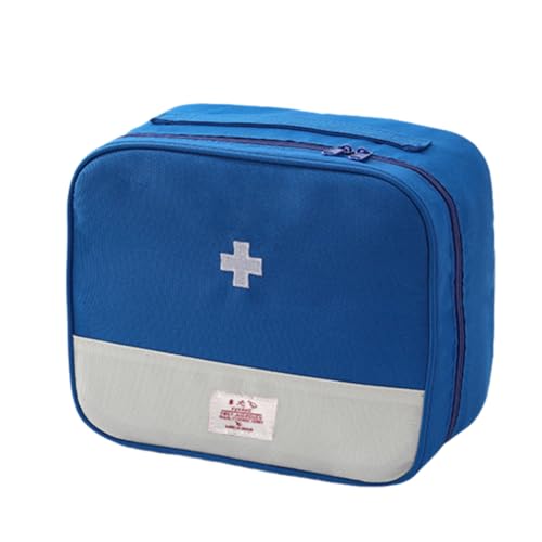 Portable First Aid Bag with Multiple Pockets for Emergency, Travel, Camping & Home Use