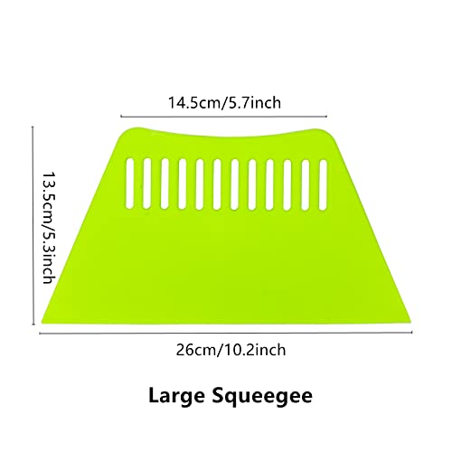 2piece Large Wallpaper Squeegee Wallpaper Smoothing Tools Plastic Scraper for The Application of Contact Paper Adhesive Window Film Craft Vinyl