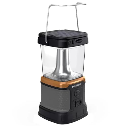 Duracell Rechargeable 3000 Lumens Lantern with Solar, USB & Qi Charging