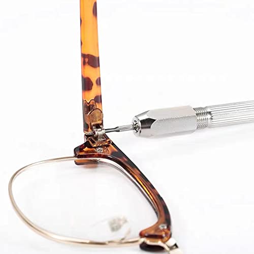 4pcs Double Ended Pin Vise Micro Drill Bit Set, Hexagonal Twist Drill for Glasses, Handicraft, Jewelry, Watch Making