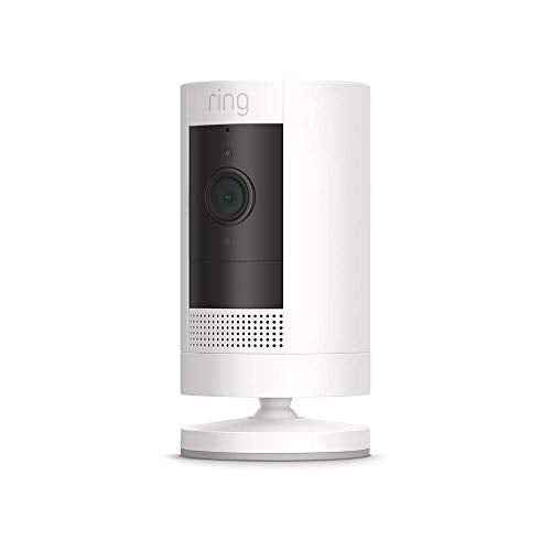 Ring Outdoor Cam (Stick Up Cam) | Weather-Resistant Outdoor Camera, Live View, Color Night Vision, Two-Way Talk, Motion alerts, Works with Alexa | White
