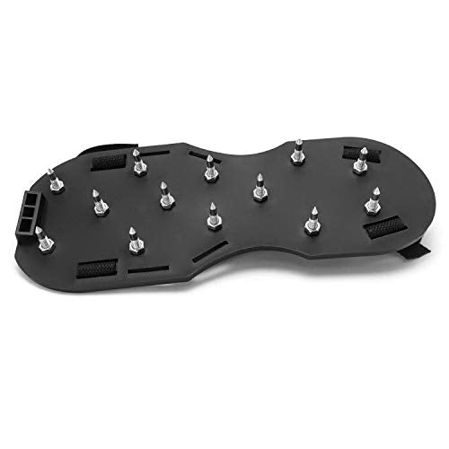 QWORK Green & Black Spiked Shoes with 3/4” Short Spikes for Epoxy & Floor Cover Installation (Pair) — Short Spikes Version