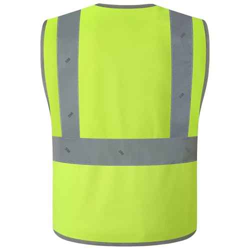 JKSafety Kids Safety Vest Kids Construction Vest with 3M Reflective Tapes High Visibility Meet ANSI Standard (BK300)