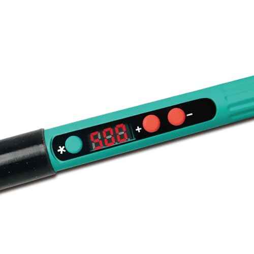 Pro'sKit Digital Control Soldering Iron, Temperature Memory, Temperature Calibration, Ceramic Heating Element, LED Display