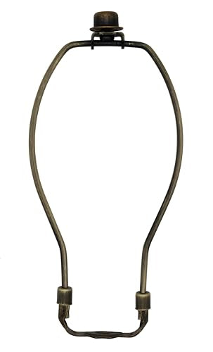 Creative Hobbies Antique Brass Lamp Harp Kit - 8 Inch with Base & Finial