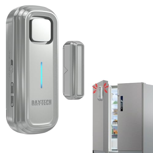 Daytech Freezer Door Alarm 1-4 Min Delay, 120dB, Silver - 1 Pack