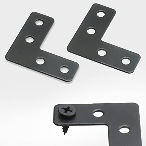 20 Pack Stainless Steel Corner Braces 1.57 Inch Flat Angle Brackets for Furniture & DIY