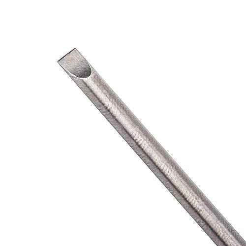 Rocaris 7 Pack Flat Head Slotted Tip Screwdriver Bit Set 100mm/4 inch Long Magnetic - 1/4 Inch Hex Shank
