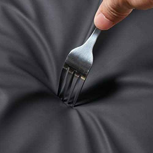 VWELL Vinyl Rubber Waterproof Apron, 41.5''Chemical Resistant Apron for Dishwashing, Lab Work, Butcher, Gardening, Dog Grooming PVC No Pocket