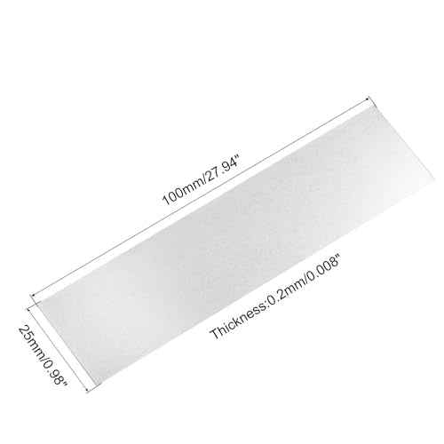 MECCANIXITY Pure Nickel Strip 0.2mm x 25mm x 100mm Battery Soldering Tab Nickel Solder Tab for Battery Pack and Spot Welding 25 Pcs