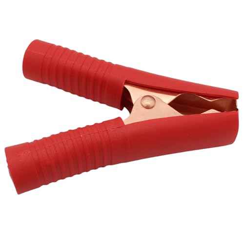 Insulated Alligator Clips 4-Pack, Jumper Cables Clamp 100A for Charging and Testing Batteries Crocodile Clamp Car Battery Charger Clamps Power for Car Auto Vehicle Boat