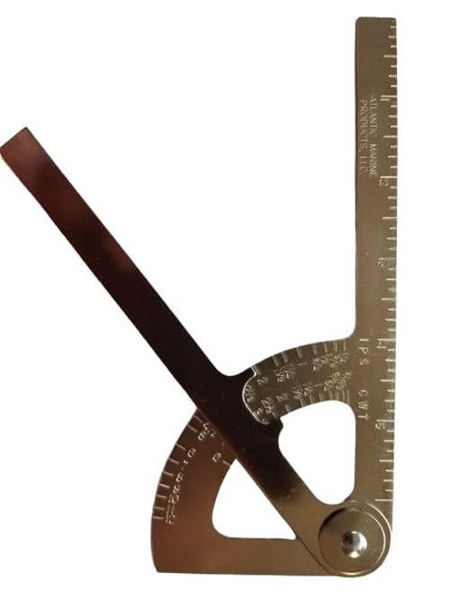 Pocket Sized Pipe Caliper, for Iron Pipe and Copper Tubing Size, Made in USA