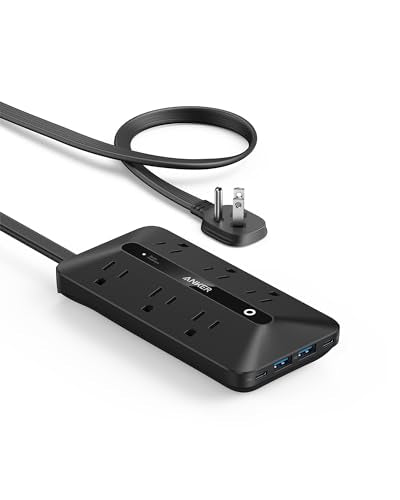 Anker Power Strip with Surge Protector 6 Outlets USB-C & USB-A 20W