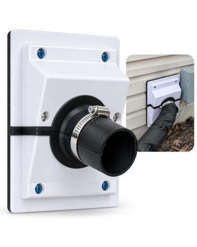 Celinfto 2.36 in HVAC Wall Penetration & Line-Set Cover Kit - White