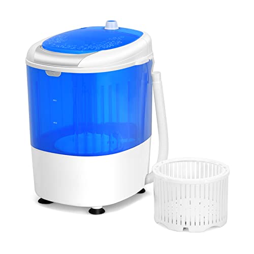 Giantex Portable Mini Washing Machine 5.5Lbs Capacity - Compact Laundry Washer & Spinner