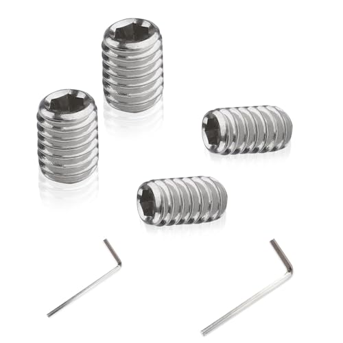 NBPLUS W11366418 Refrigerator Freezer Door Handle Mounting Set Screw (Wrench) – Stainless Steel, 2 Sizes