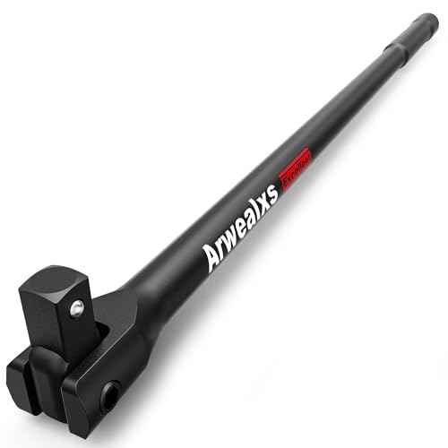 Breaker Bar, 1/2" Drive, 32" Heavy Duty Extension Breaker Bar, 180¡Æ Rotatable Head, Auto Repair, Mechanical Repair