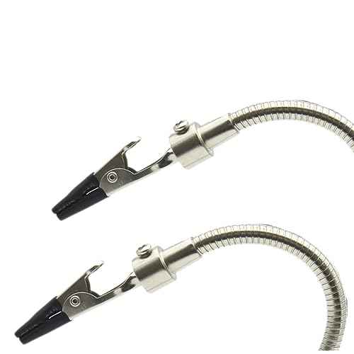 2-Pack Helping Hands Soldering Clamp,Adjustable Soldering Clip,Flexible Gooseneck Metal Arms Alligator Clips,Soldering Third Hand Tools for Electronics Repair Painting Jewelry